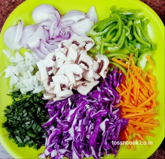 Zoomed image of Exotic Veggies displayed in the plate