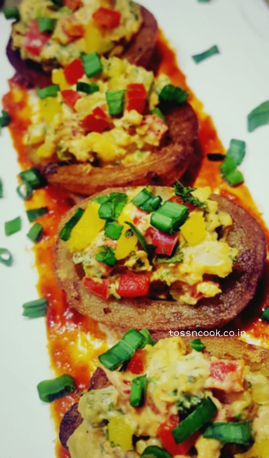 Cheesy Potato Bites served in a plate