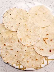 Round Tortillas in a plate