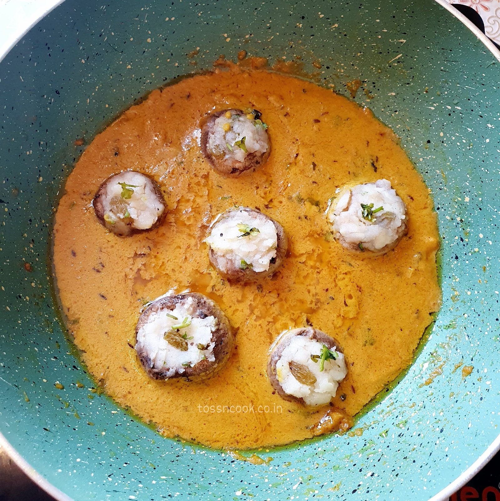 Mushroom Kofta in Yellow Gravy