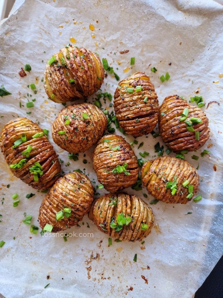 Crispy Air Fryer Hasselback Potatoes