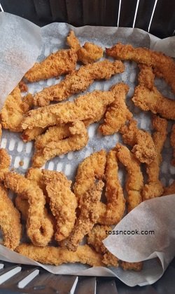 Golden Chicken fingers in Air Fryer