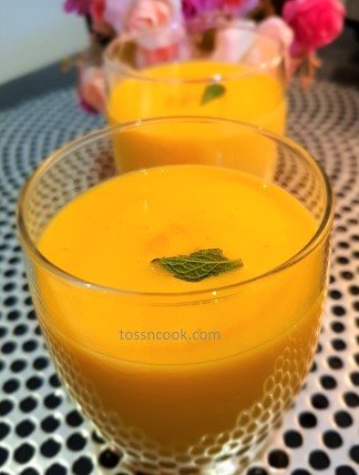 Mango Colada in Glass