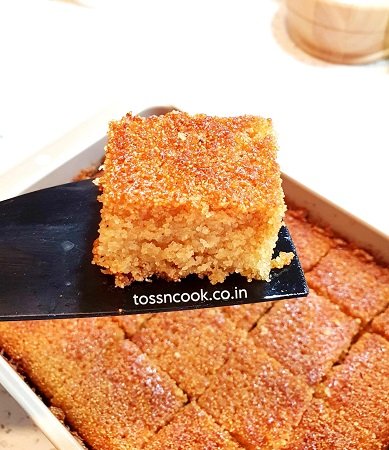 Semolina Cake slice